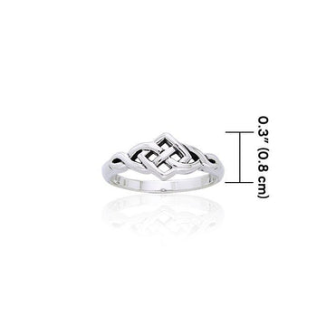 Celtic Knotwork Sterling Silver Ring TRI875 - Jewelry